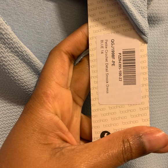 Petite crochet detail smock dress - Picture 3 of 3